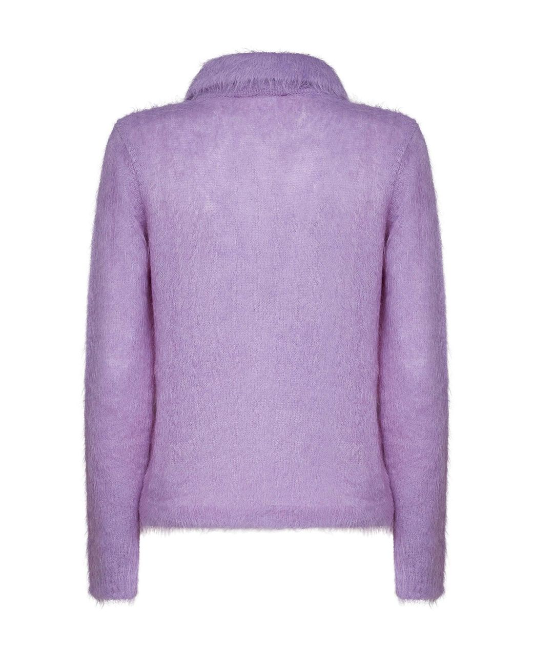 Chloé Purple Alpaca-Blend Knit Polo Knitwear