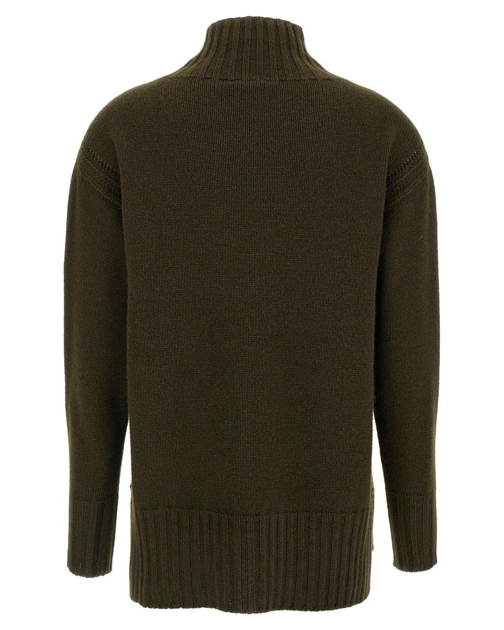 Tom Ford Green Cashmere Blend Turtleneck Sweater