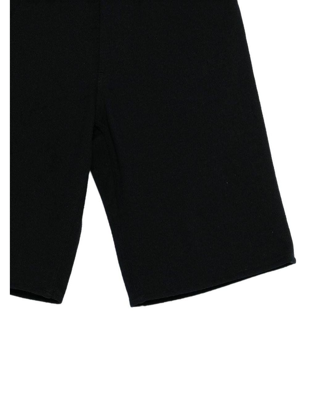 Auralee Black Silk Shorts for men