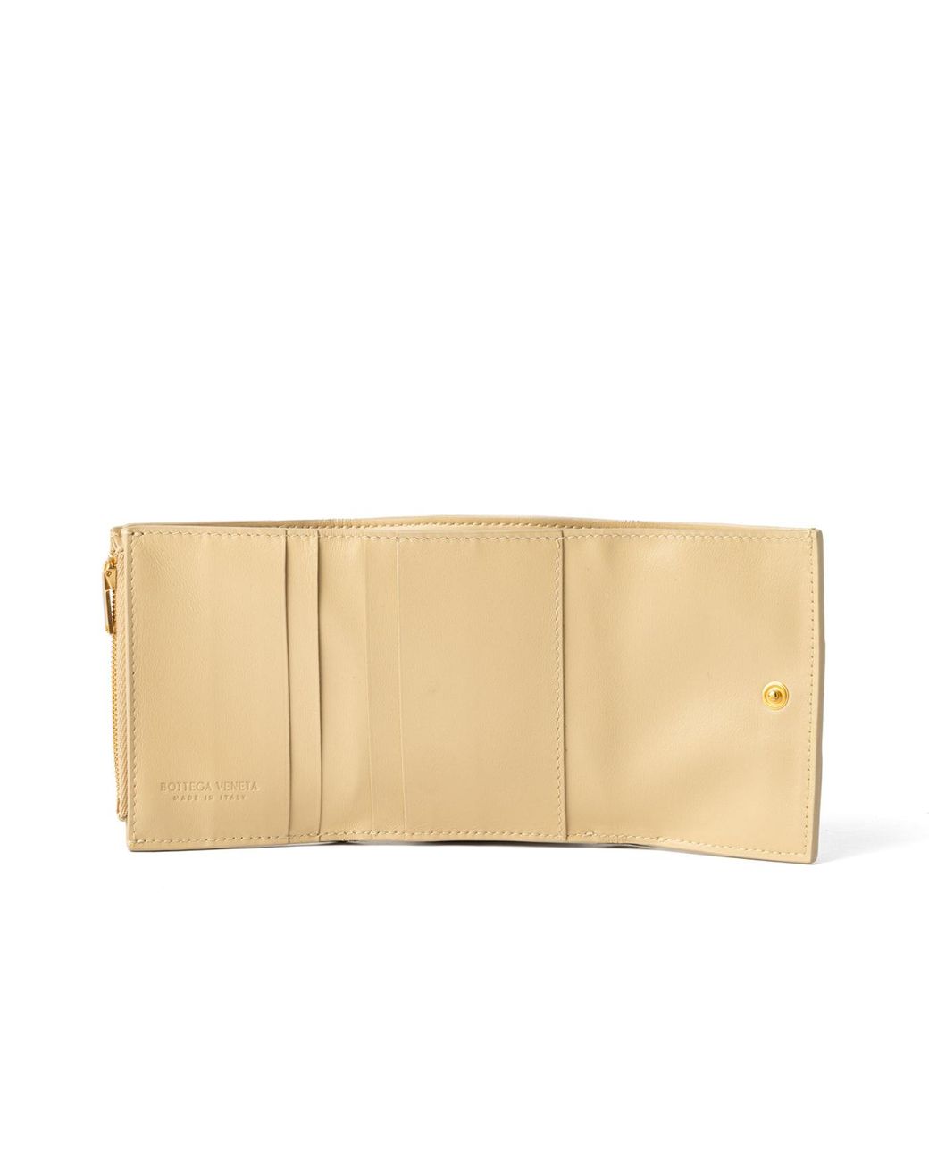 Bottega Veneta Natural Bottega Veneta Quilted Leather Wallet for men