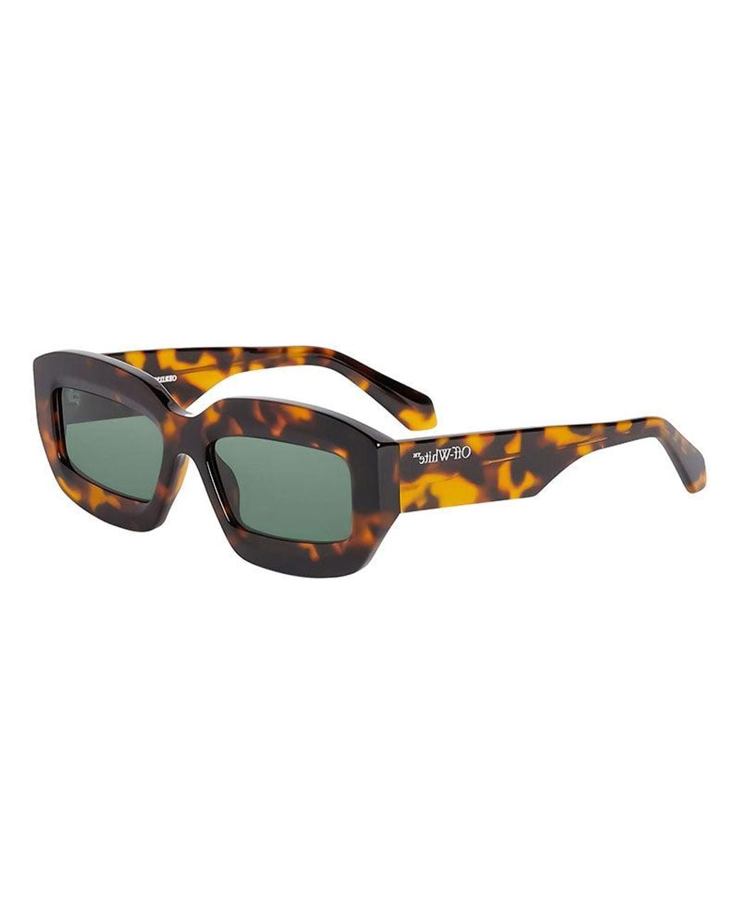 Off-White c/o Virgil Abloh Brown Sunglasses Square Full Rim, Burgundy Frame And Dark Lens Oeri138Charlotte2807