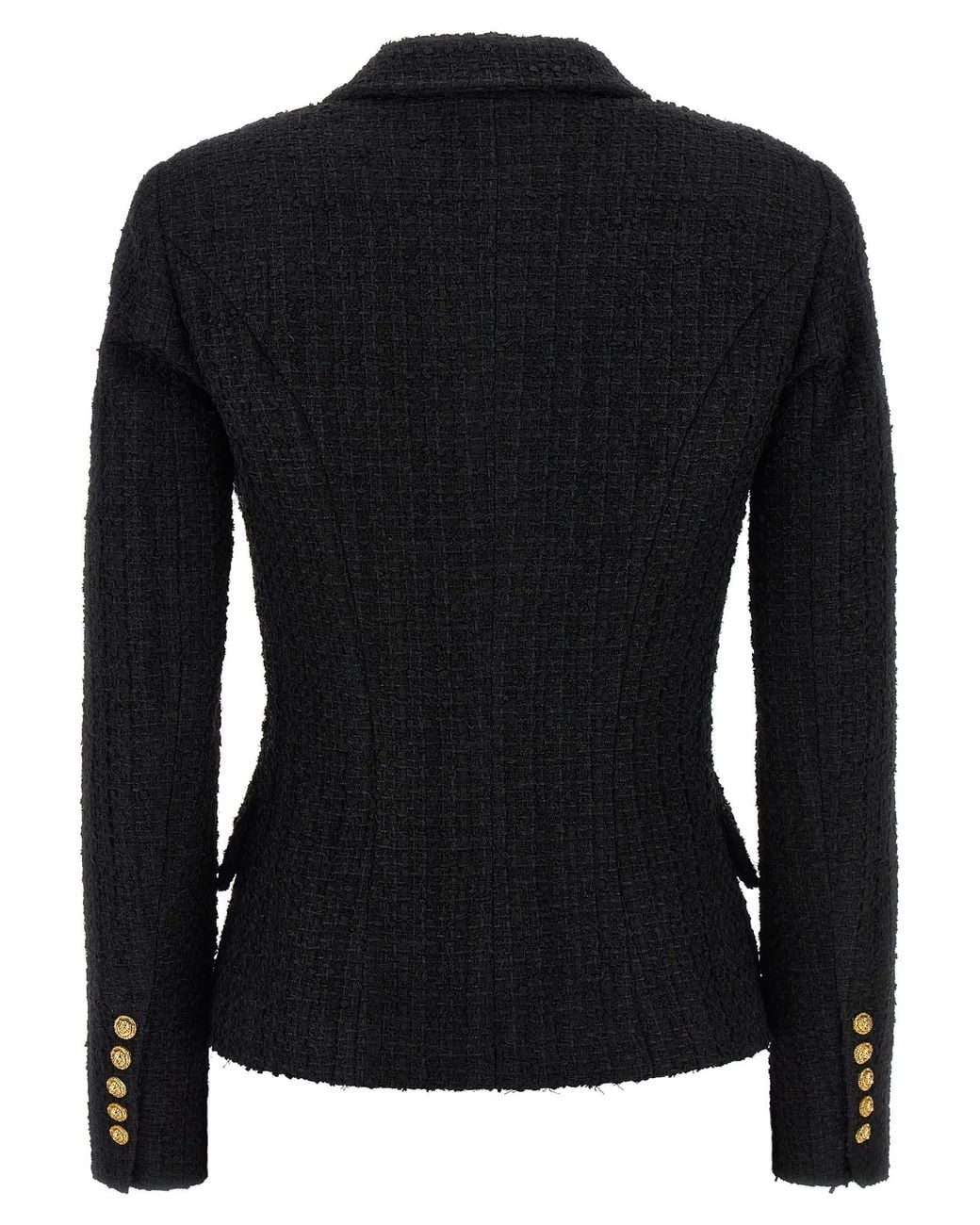 Balmain Black Tweed Blazer