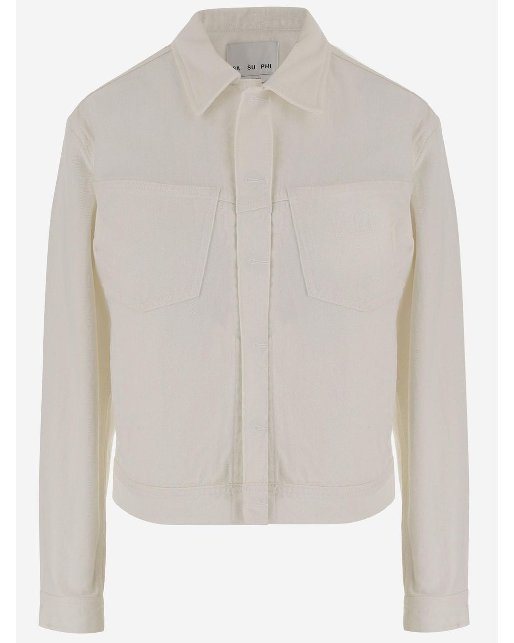 Sa Su Phi White Cotton Jacket
