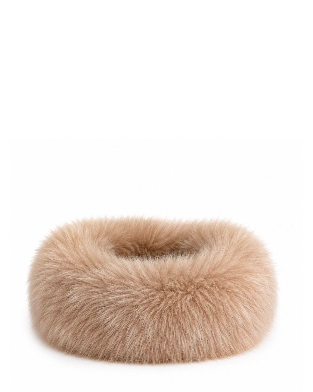 Yves Salomon Natural Headband Mink Fur Accessory