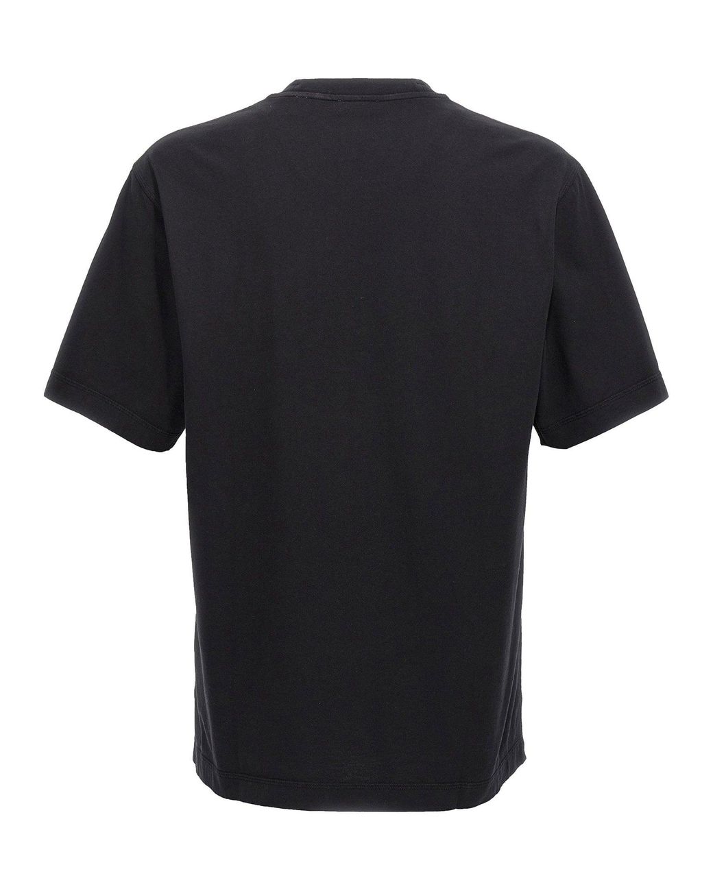 Burberry Black Logo-Embroidered T-Shirt