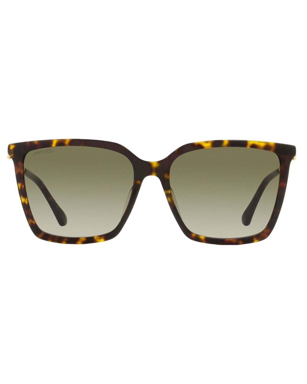 Jimmy Choo Black Square Sunglasses Totta /g 086ha Havana/gold 56mm
