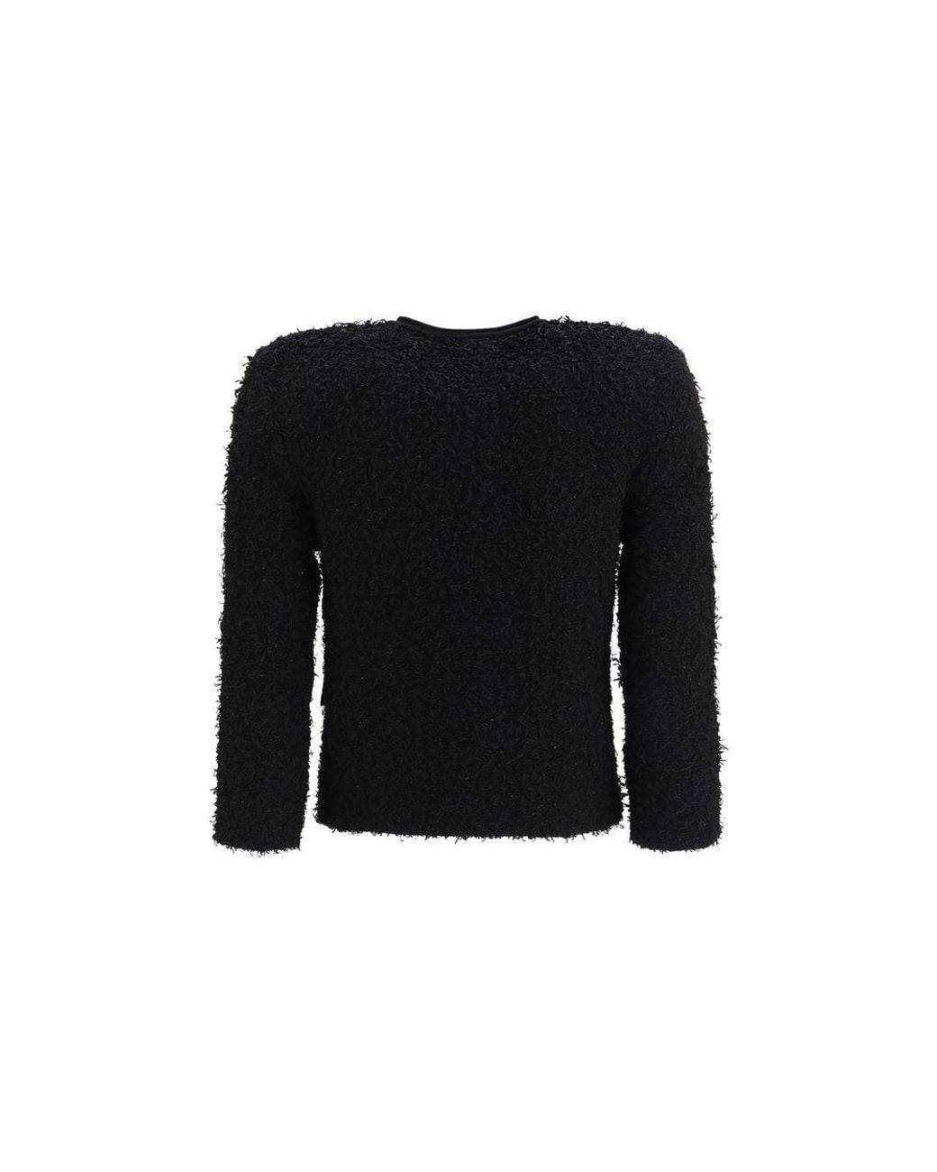 Balmain Black Viscose Shell Jacket Clothing