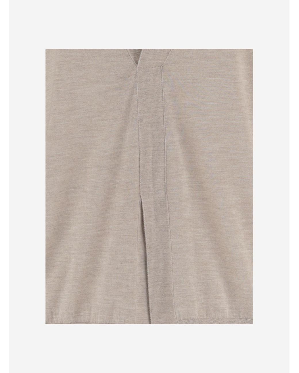 Sa Su Phi Gray Knit Cashmere-Silk Knitwear