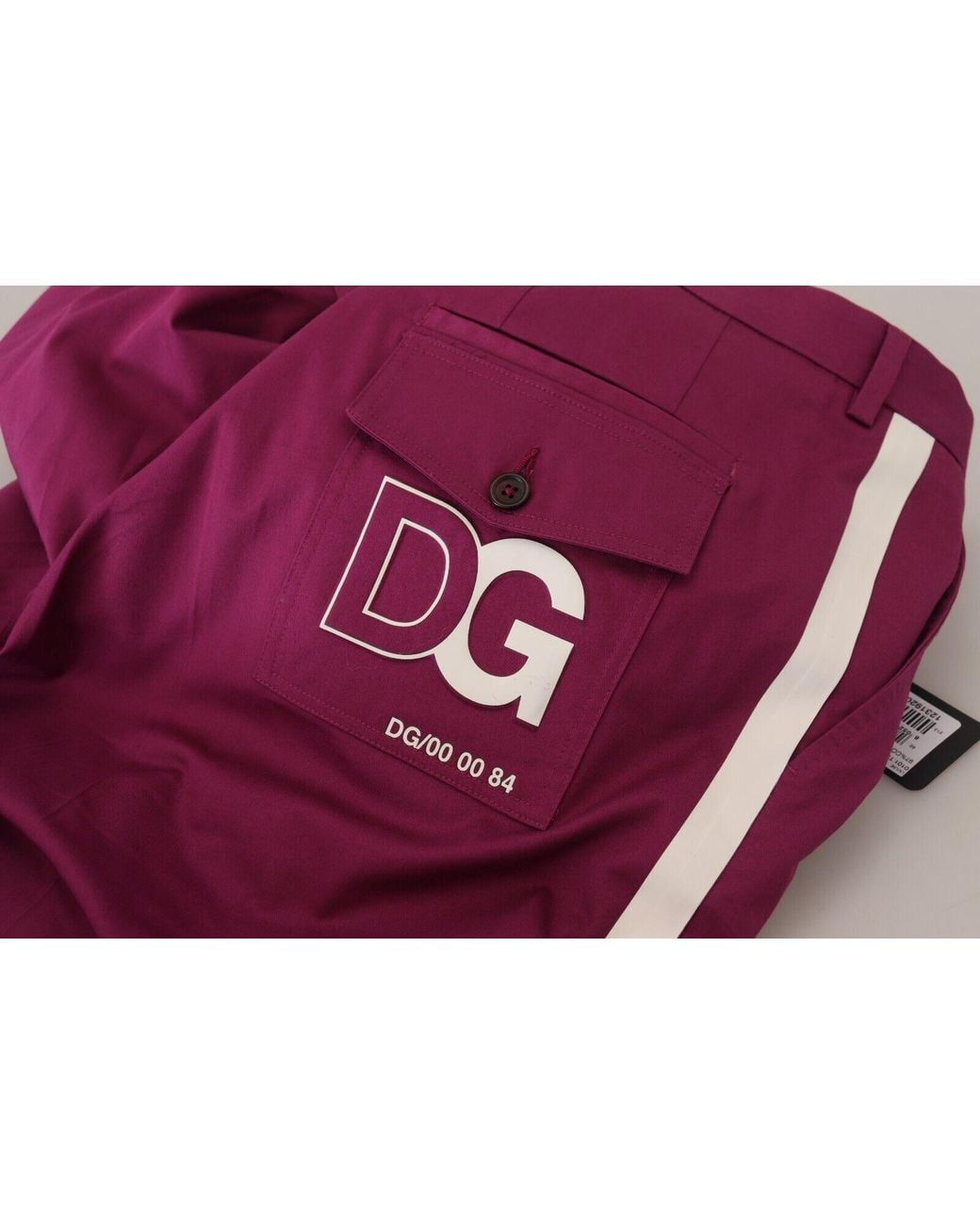 Dolce & Gabbana Red Elegant Cotton Stretch Pants for men
