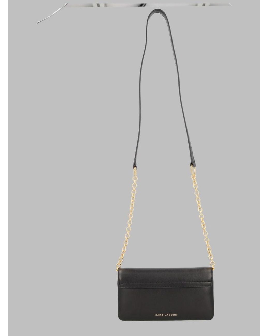 Marc Jacobs Gray Scene Leather Chain Wallet & Purses