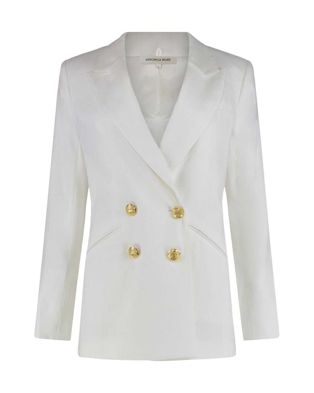 Veronica Beard White Jacket Dale Dickey Linen Blazers