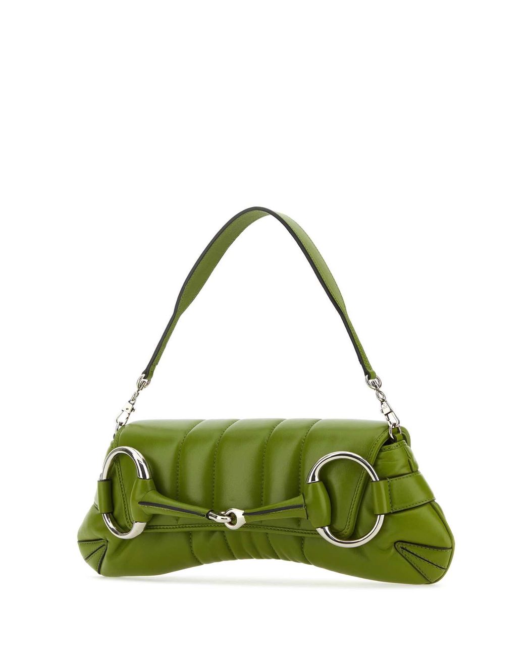 ショルダーバッグ・ポシェット Iridescent Green Horsebit Chain Medium Shoulder Bag Buy Gucci Horsebit Chain Medium Shoulder Bag 'Green