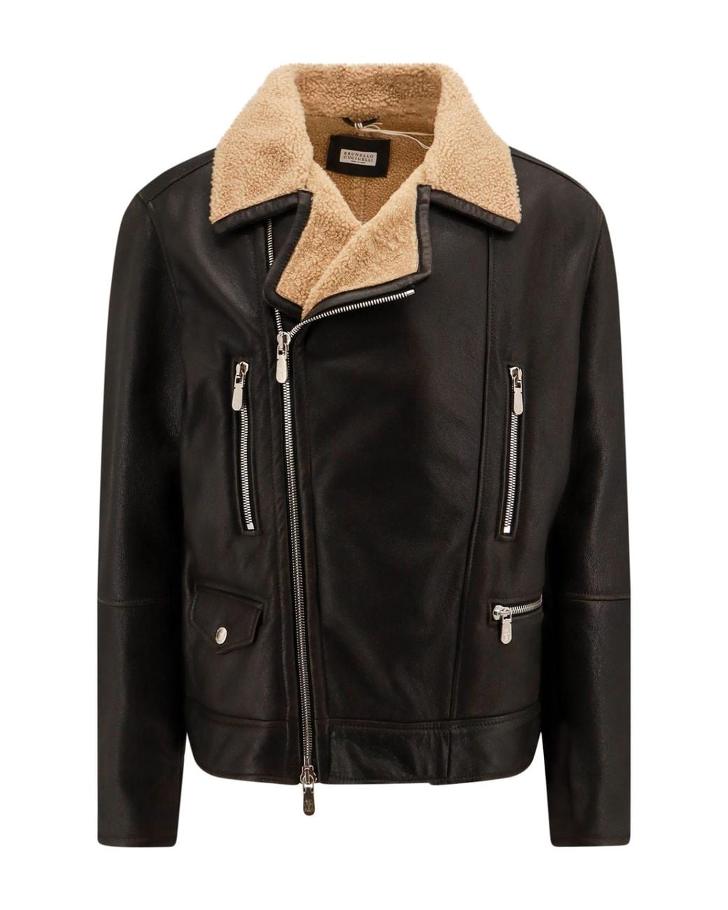 Brunello Cucinelli Black Camel Hair Jacket Clothing for men