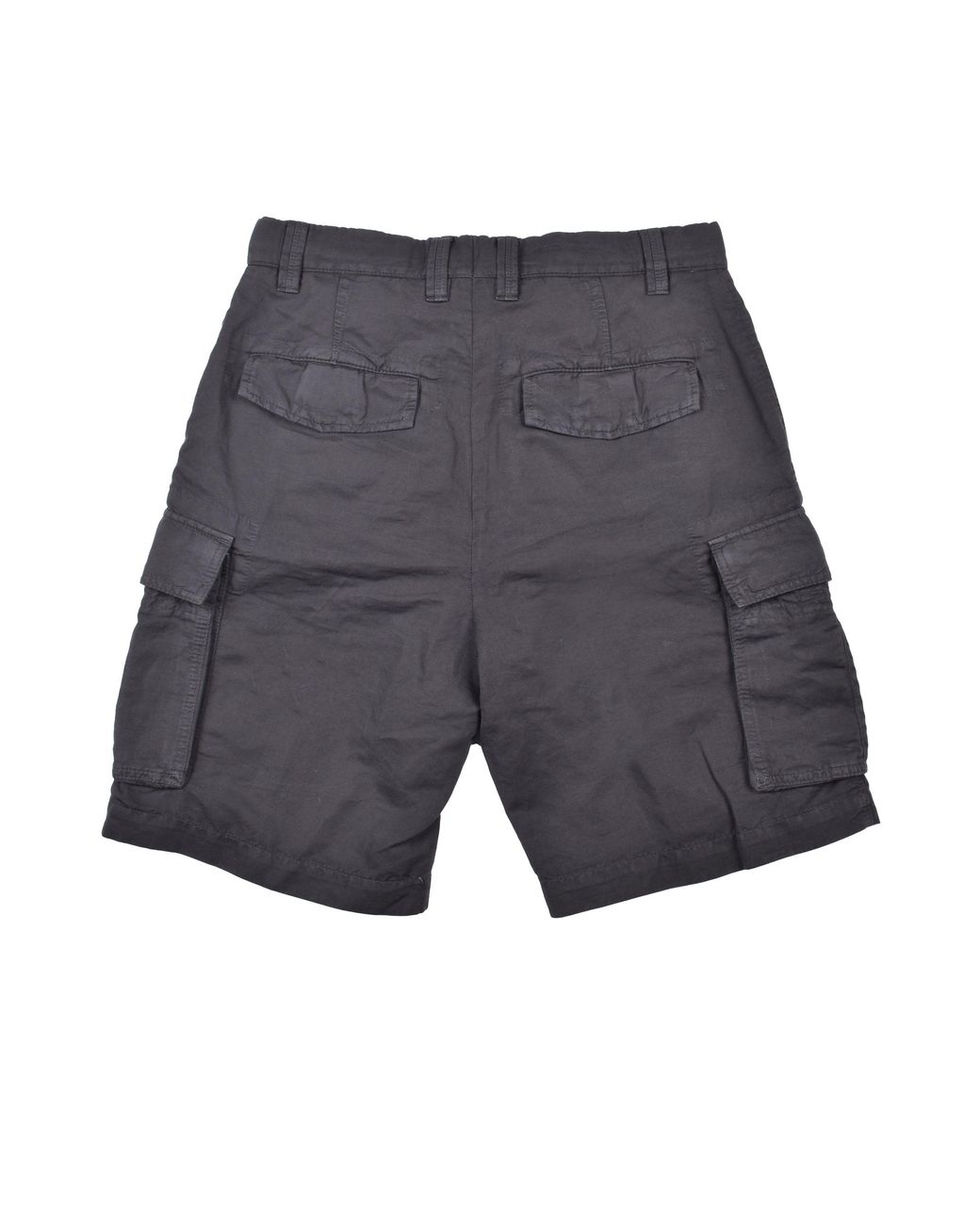 Brunello Cucinelli Gray Dark Linen Blend Shorts for men