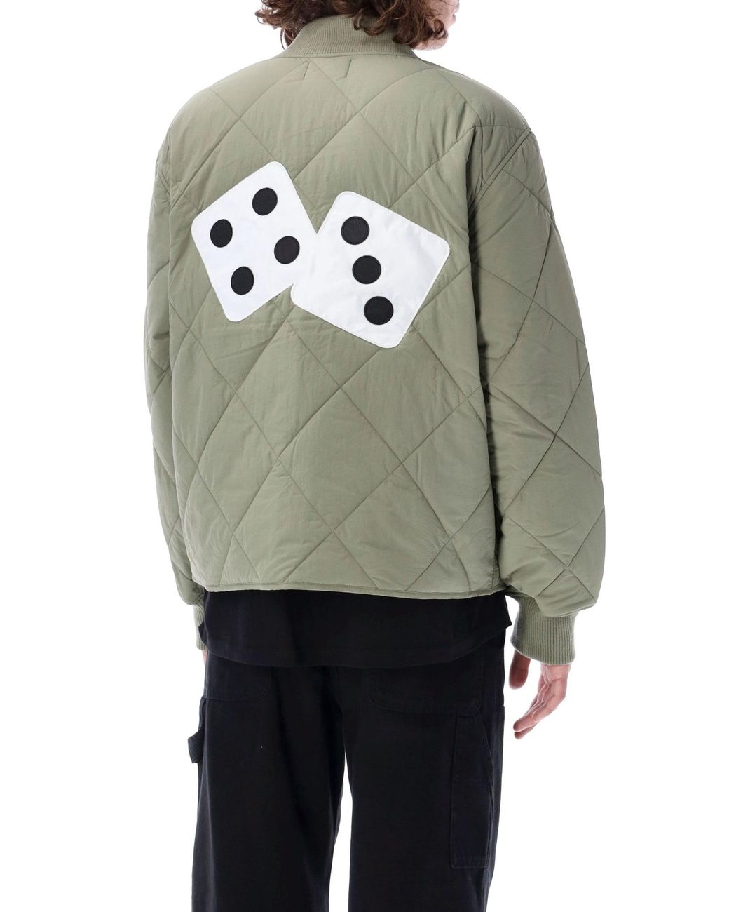 Stussy Dice Quilted Liner Jacket in Green for Men | Lyst