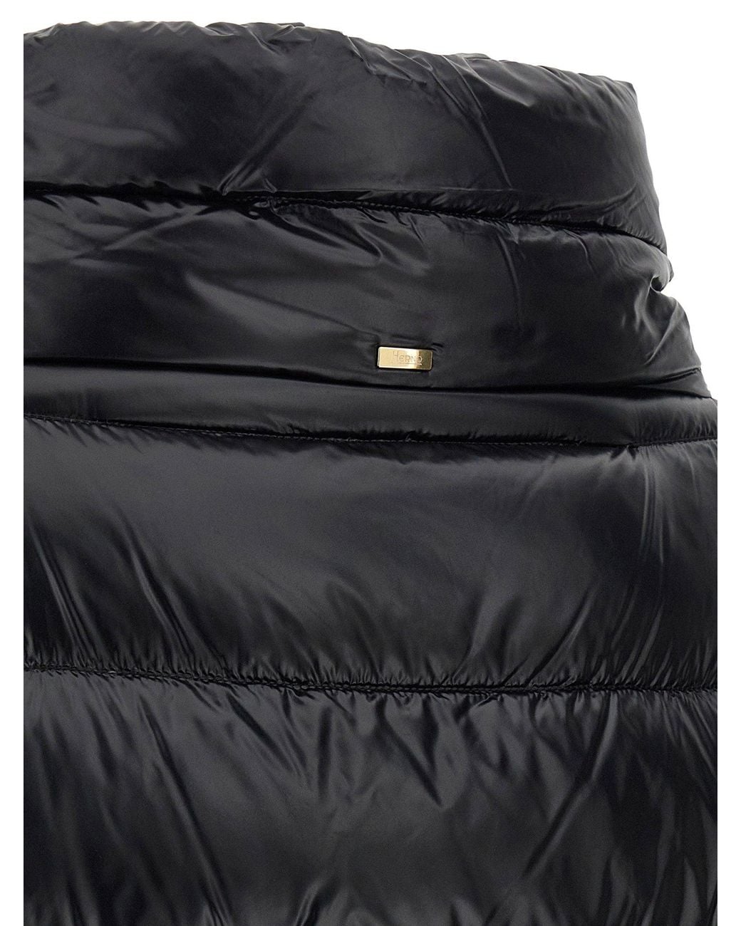 Herno Black Ultralight Hood Down Jacket