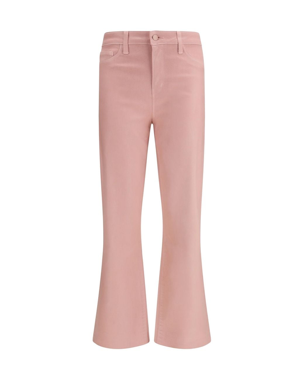 L'Agence Pink Kendra Pants Cotton; Elastane; Spandex