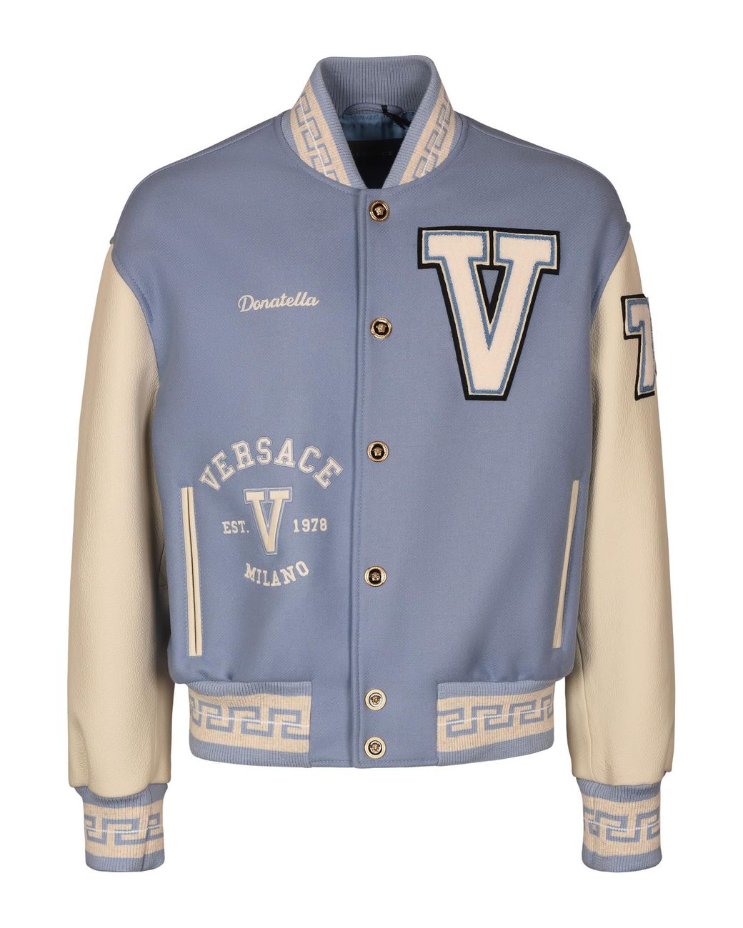 Louis Vuitton 2023 Blue & Grey Varsity Jacket - Sale Now