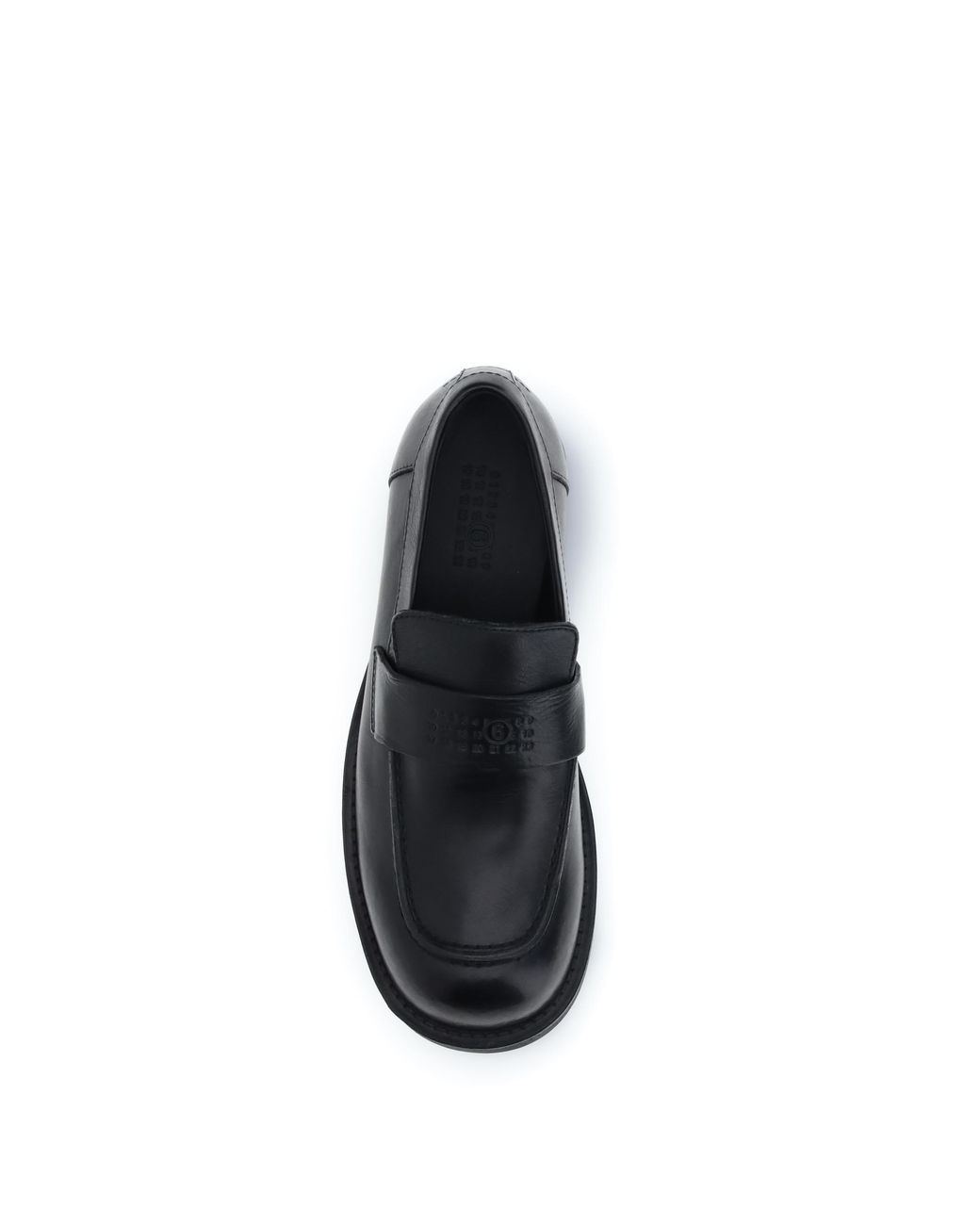 MM6 by Maison Margiela White Moccasins Calf Leather (Bos Taurus) Loafers for men