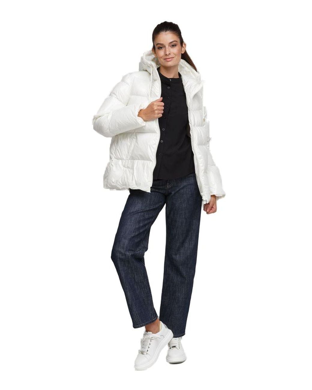 Pinko White Pinko Eleodoro Down Jacket