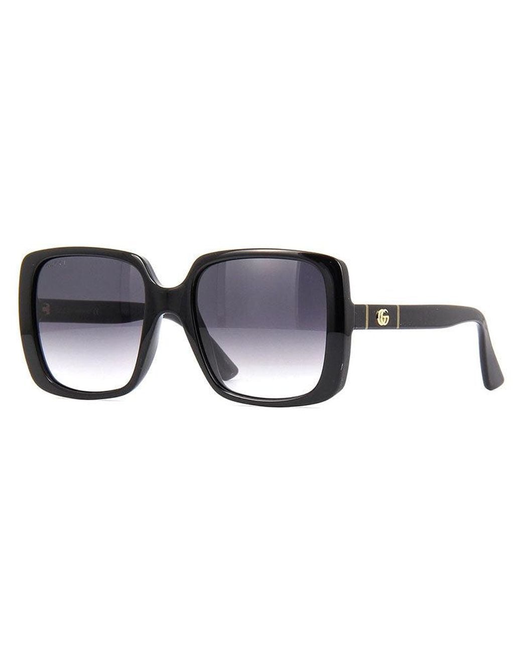 Gucci Black Sunglasses Rectangle Full Rim, Frame And Lens Gg0632S001