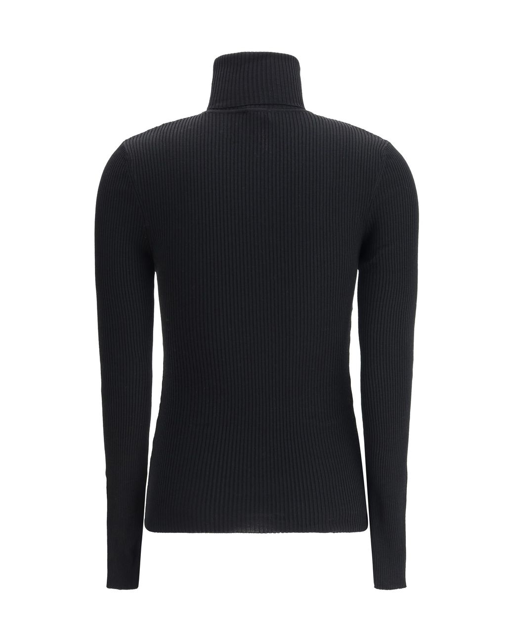 Wolford Blue Virgin Wool Long Sleeve Jersey Fleece Tops