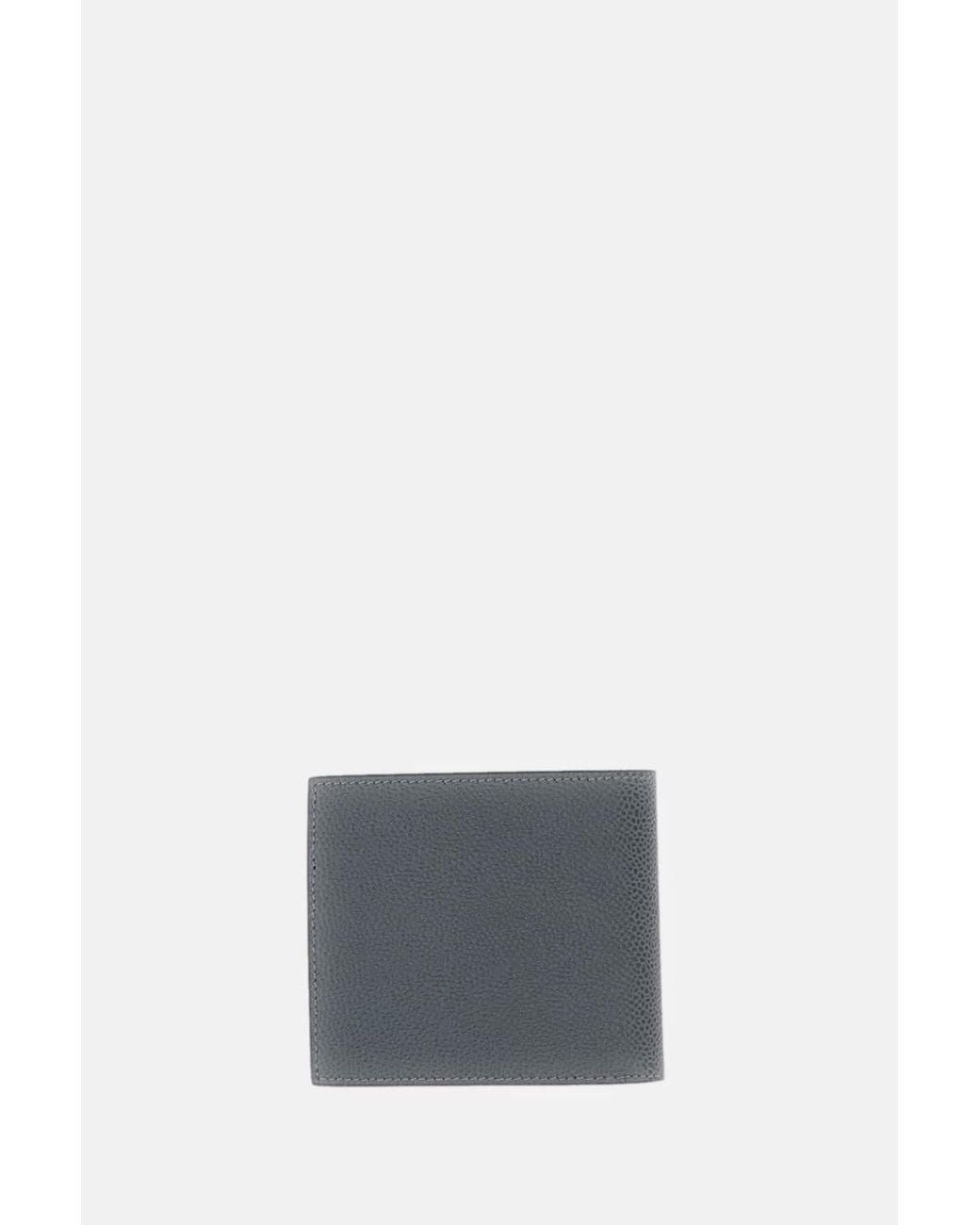 Thom Browne White Billfold W/ Rwb Stripe for men