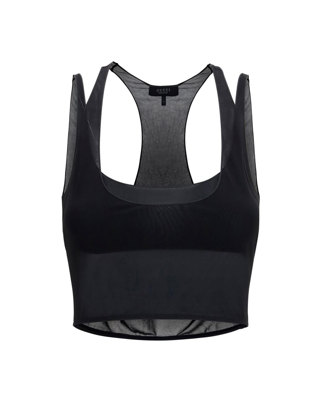 Gucci Black Bralette Top