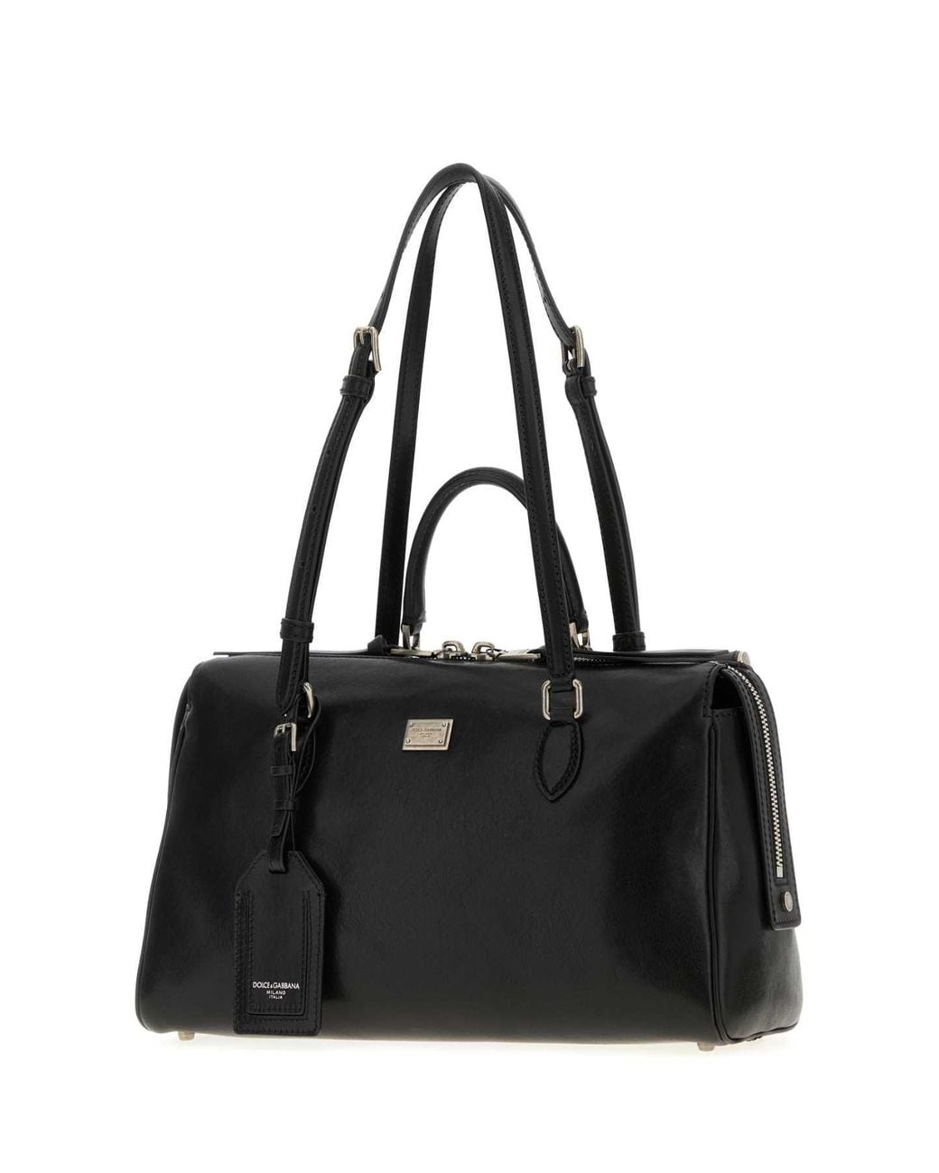 Dolce & Gabbana Black Dolce & Gabbana Calf Leather Shoulder Bag