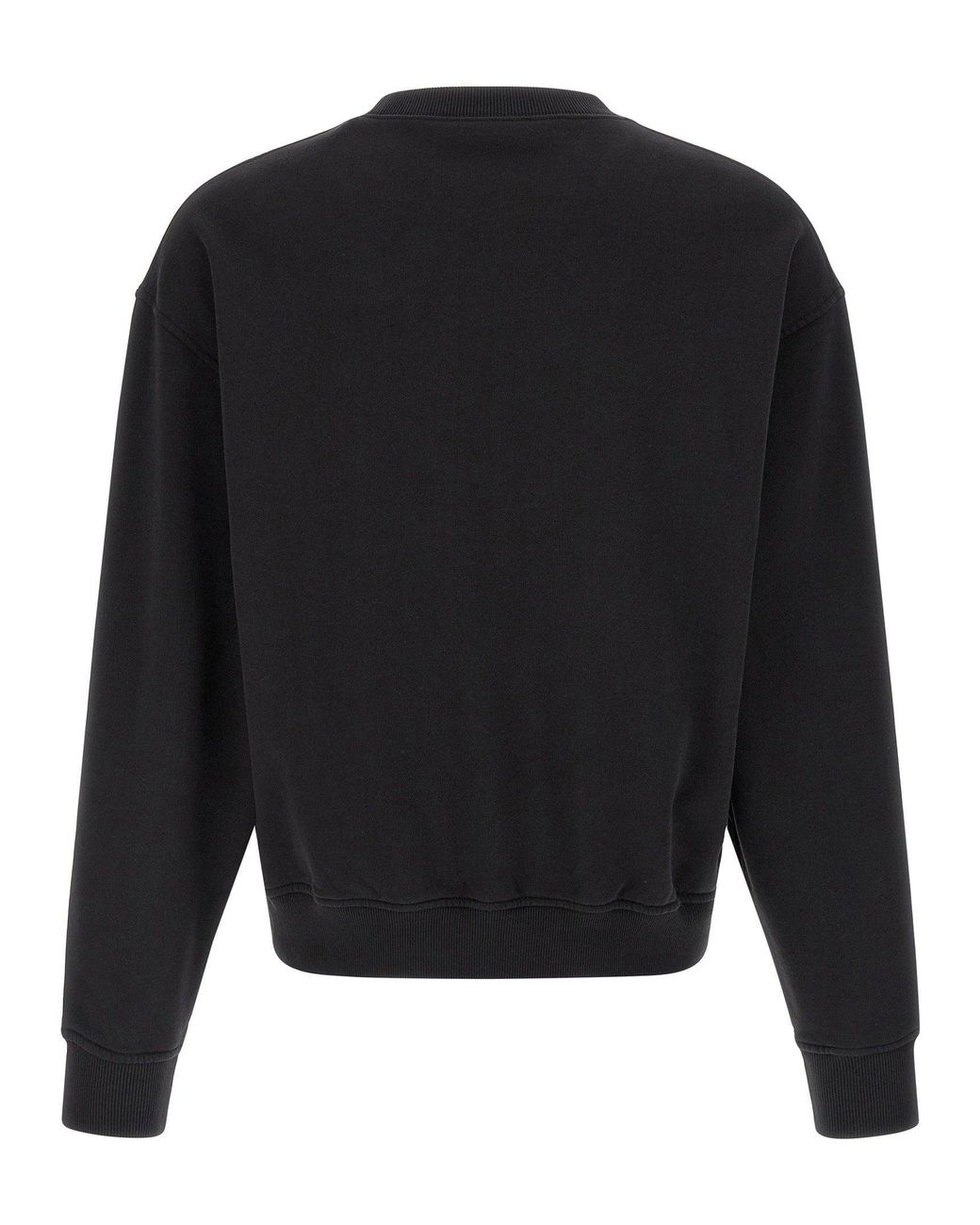 Palm Angels Black Bear Bouclé Patch Sweatshirt for men
