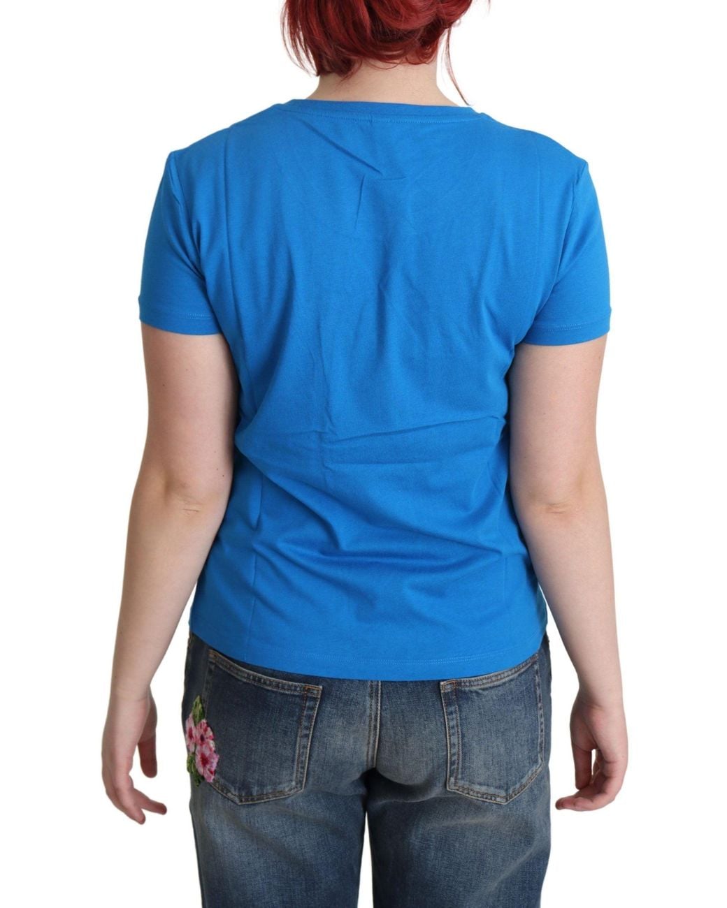 Moschino Blue Beach Scene Graphic Tee