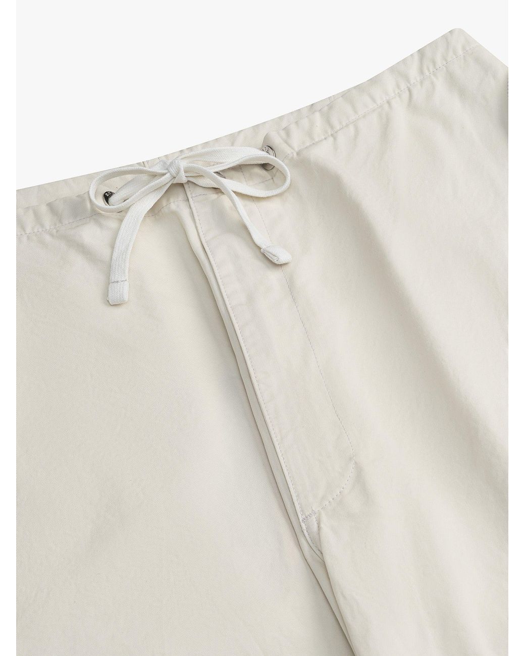Rhude White Cotton Cargo Pants