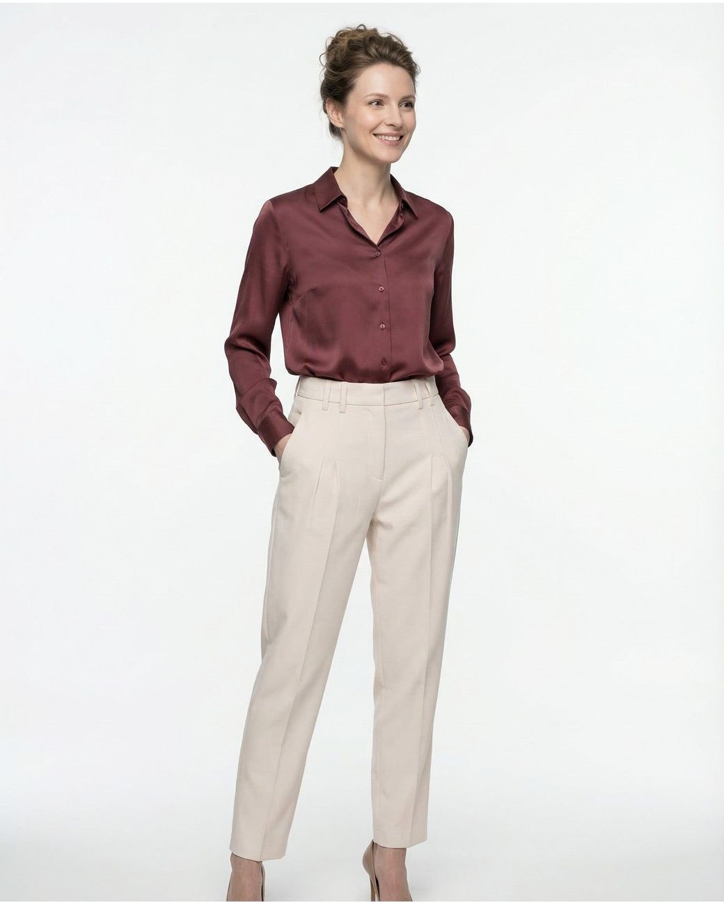 Brunello Cucinelli White Gray Cotton Casual Pants