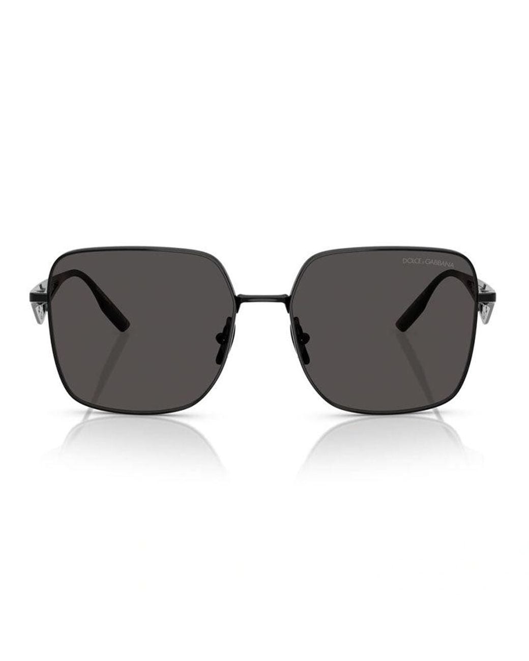 Dolce & Gabbana Gray Sunglasses Square Full Rim, Frame And Dark Lens Dg231001-87