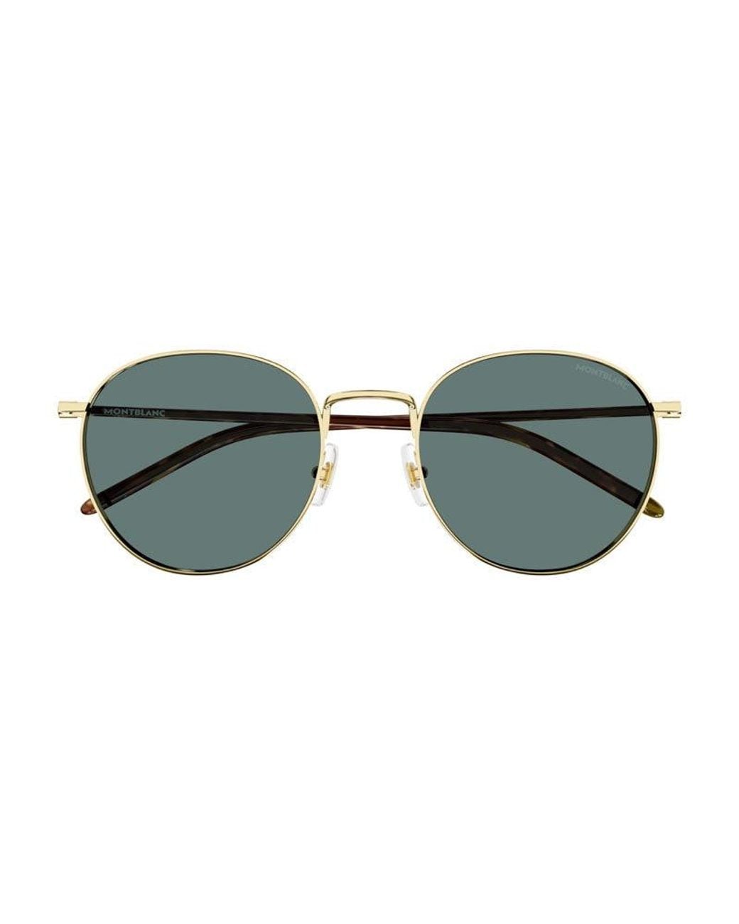 Montblanc Green Sunglasses Square Full Rim, Frame And Lens Mb0343Sa002 for men