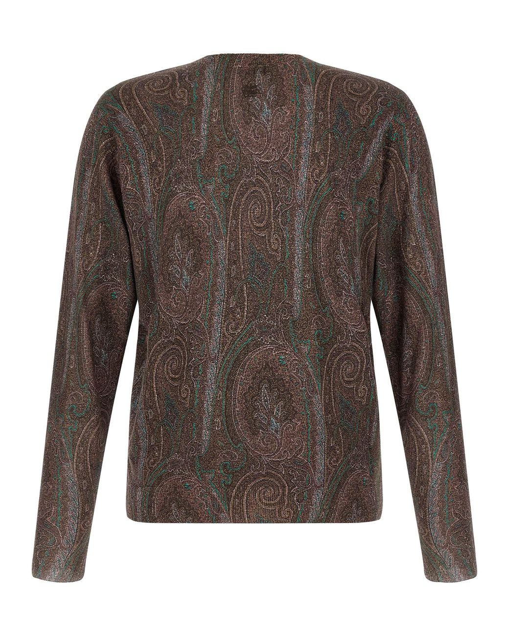 Etro Brown Paisley Sweater for men