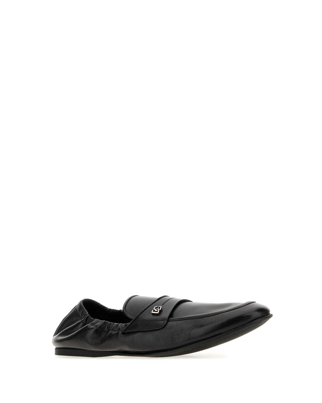 Dolce & Gabbana Black Dolce & Gabbana Leather Loafers for men