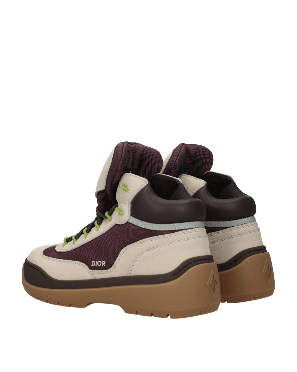 Dior Brown Leather Ankle Boots for men