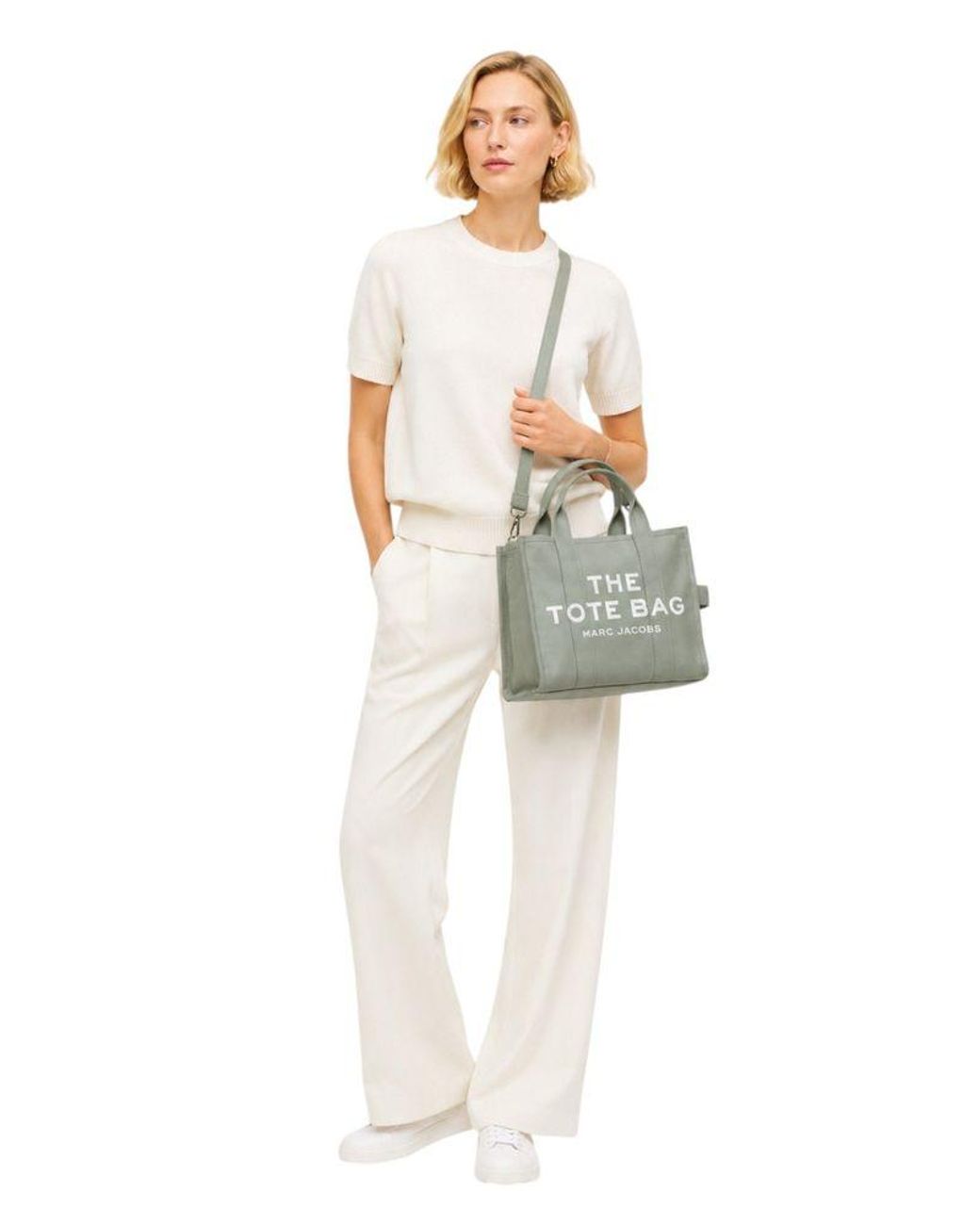Marc Jacobs Gray Tote Bag Cotton Tote-Bags
