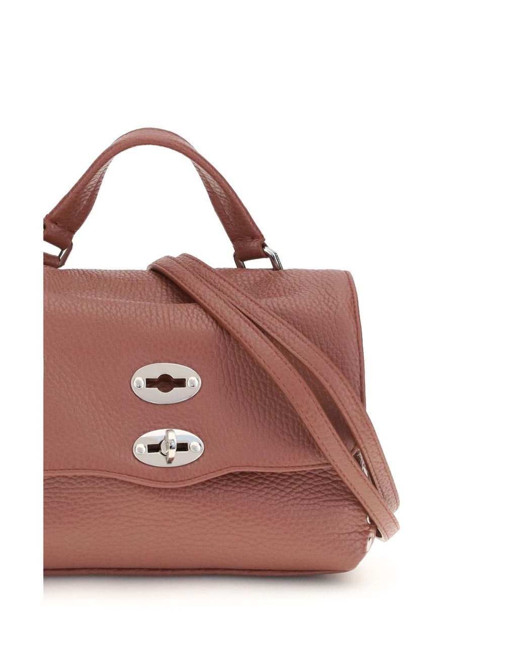 Zanellato Pink Handbag Baby Postina Daily Leather Radicchio Di Treviso Calf Handbags