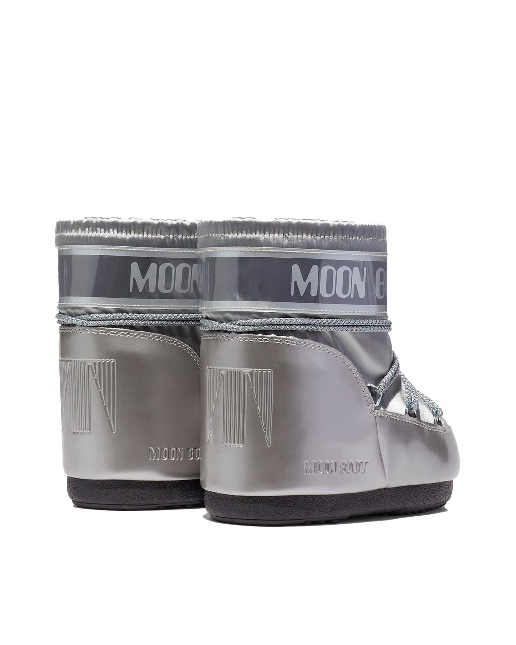 Moon Boot Gray Snow Ankle Boots Tech Fabric Polyamide