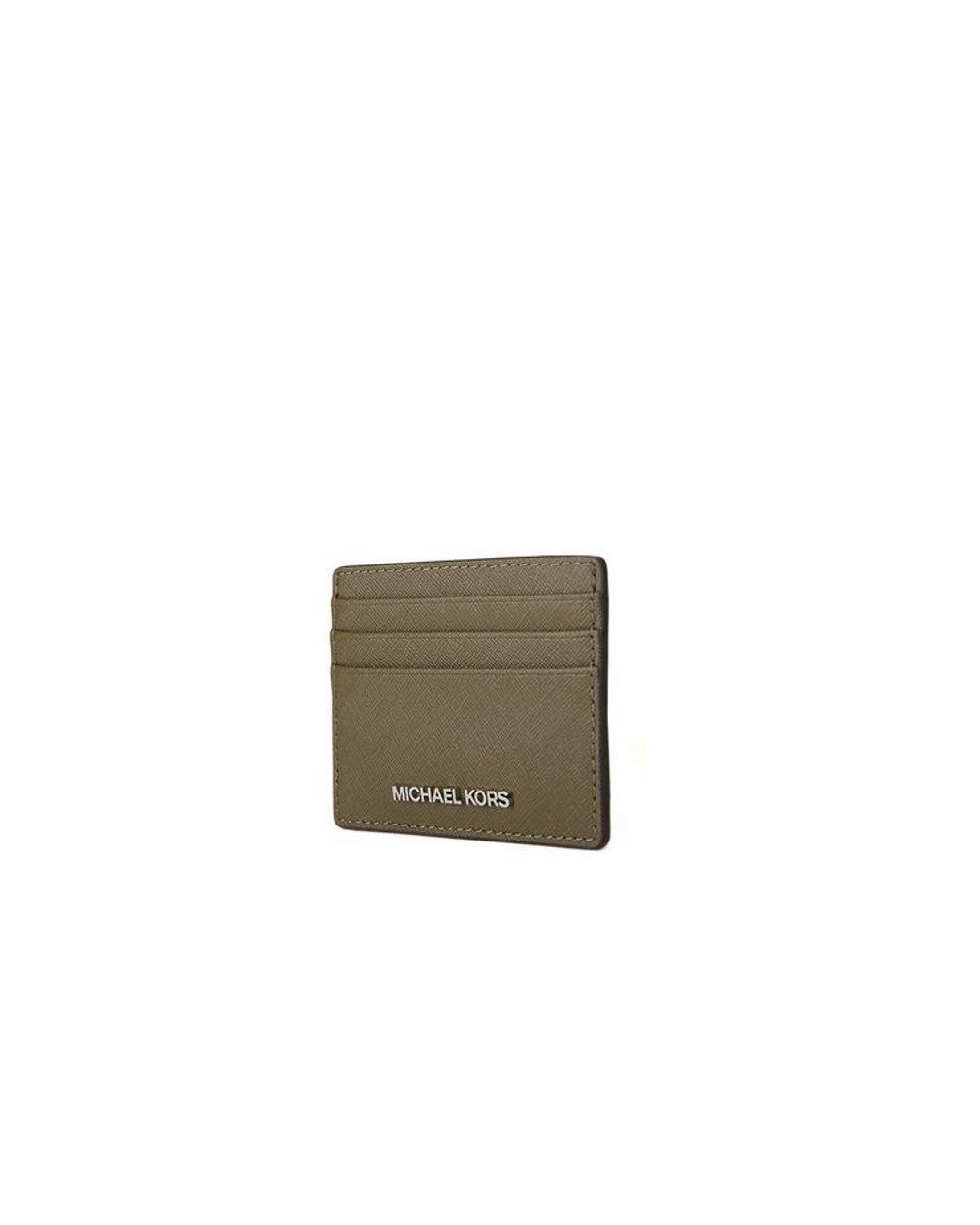 Michael Kors Green Michael Kors Jet Set Travel Card Case