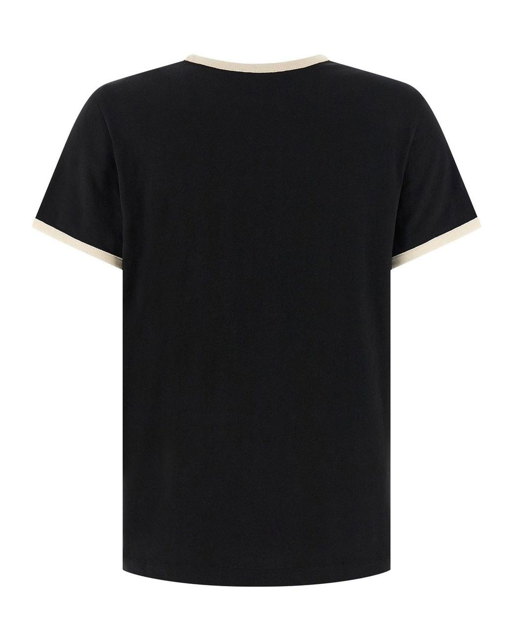Moncler Black Flocked Logo T-Shirt