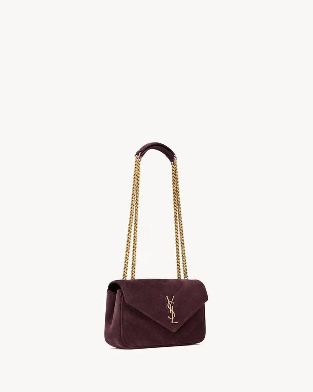 Saint Laurent Red Saint Laurent Sl E26 Shoulder Bag — Burgundy