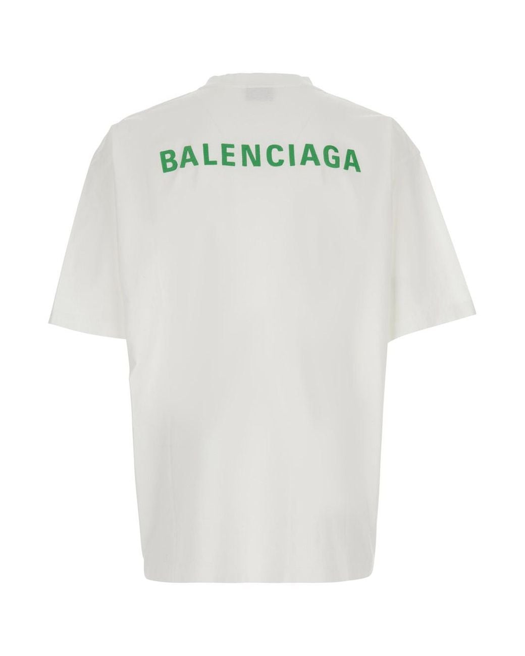Balenciaga White T-Shirt Cotton T-Shirts And Polos for men