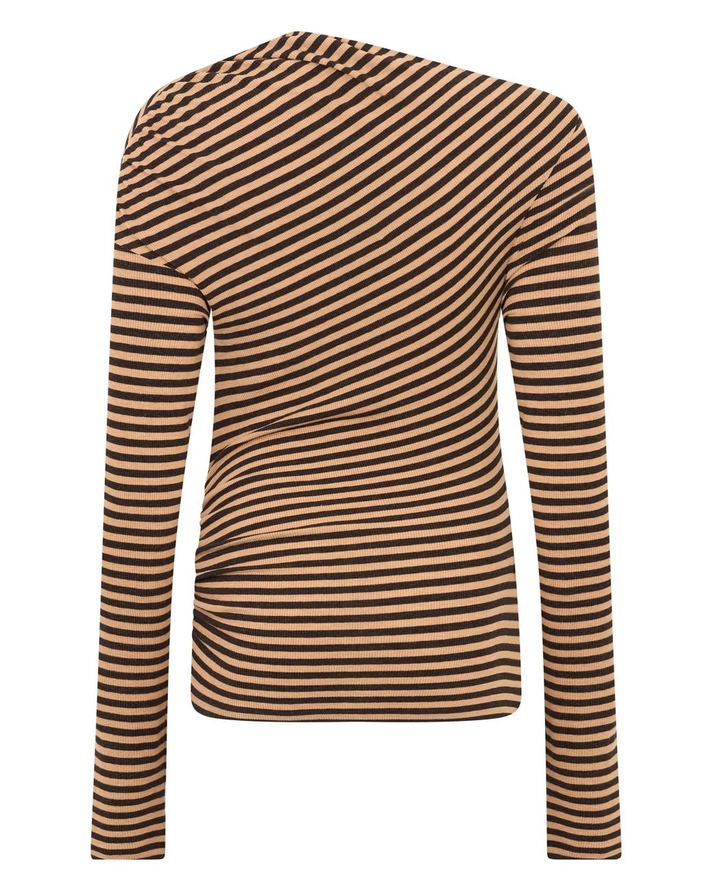 Pinko Brown Polo Sweater Wool-Blend Viscose Top