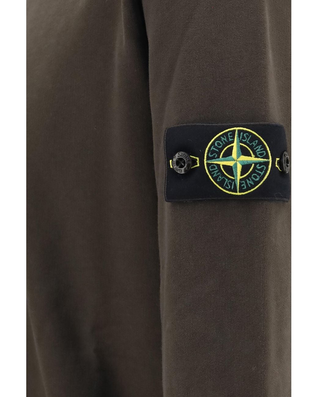 Stone Island Gray Crewneck Cotton Sweatshirt for men
