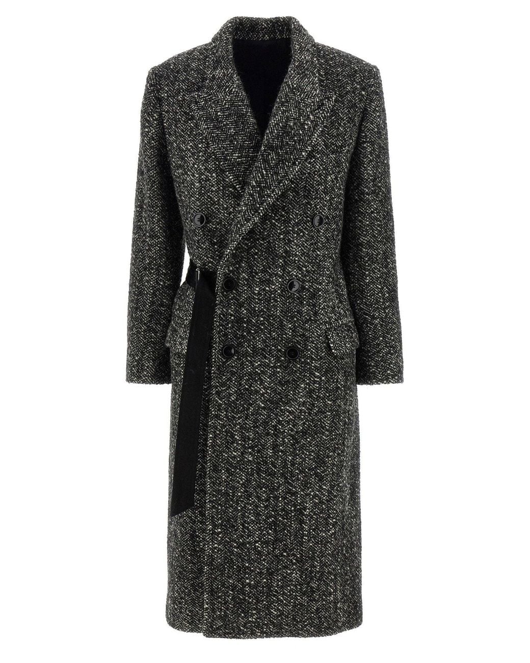 Isabel Marant Ebyane Coat in Black | Lyst
