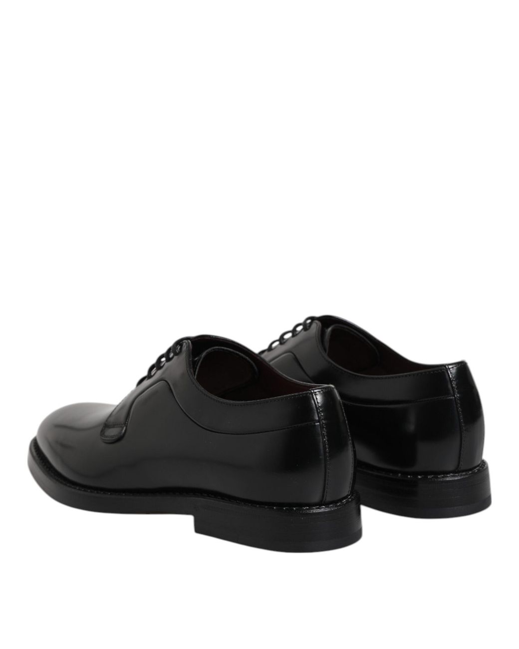 Dolce & Gabbana Black Leather Oxford Formal Shoes for men