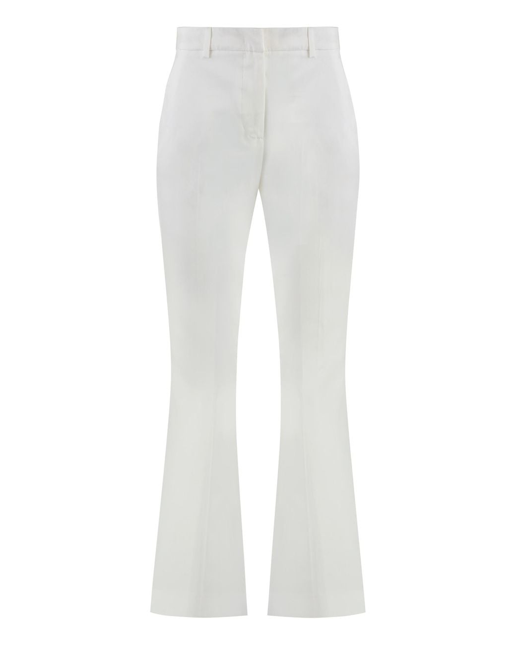 PT Torino White Trousers Stretch Cotton Skinny